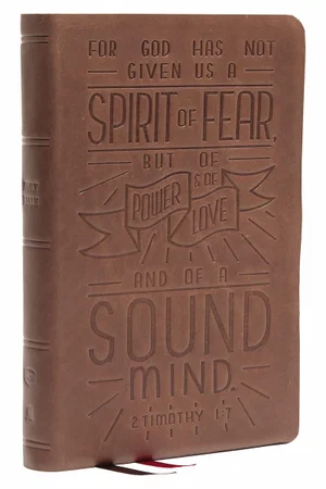 NKJV Personal Size Reference Bible, Verse Art Cover Collection, Genuine Leather