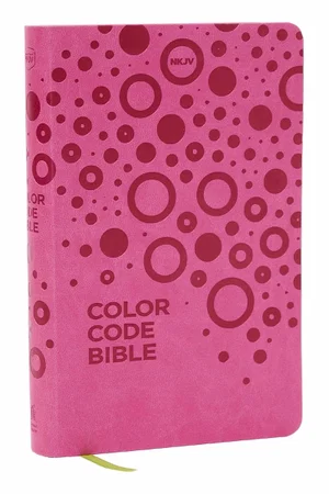 NKJV Colour Code Bible for Kids Pink Leathersoft