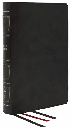 NKJV Reference Bible, Black Genuine Leather Indexed Red Letter- o/s indefinitely