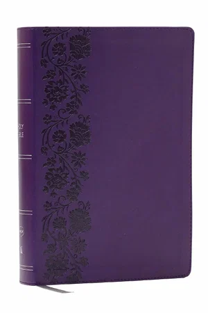 NKJV Giant Print End-Of-Verse Reference Bible, Purple Leathersoft, Red Letter