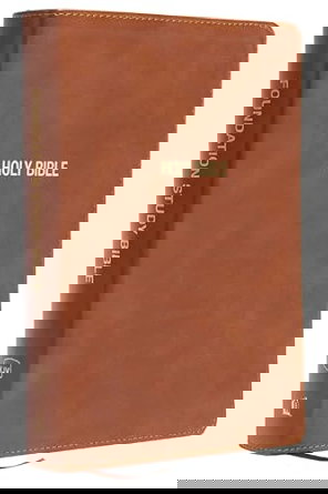 NKJV Foundation Study Bible, Wide-Margin, Brown Leathersoft, Red Letter