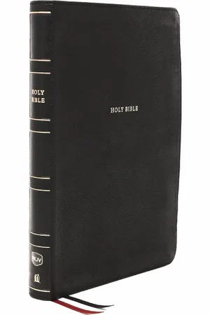 NKJV, Thinline Reference Bible, Large Print, Leathersoft, Black, Comfort Print