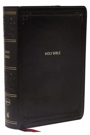 NKJV, End-of-Verse Reference Bible, Compact, Leathersoft, Black, Comfort Print