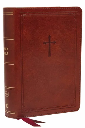 NKJV, End-of-Verse Reference Bible, Compact, Leathersoft, Brown, Comfort Print