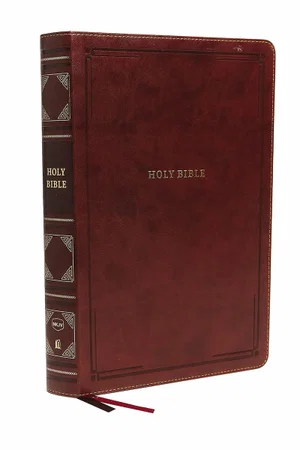 NKJV, Reference Bible, Super Giant Print, Leathersoft, Brown