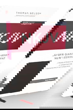NKJV Super Giant Print New Testament, Hardcover, Red Letter, Comfort Print