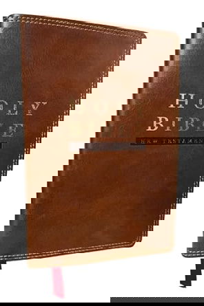 NKJV Super Giant Print New Testament, Brown Leathersoft, Red Letter