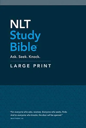 NLT Study Bible Large Print -Red Letter, Hardcover