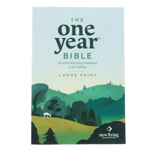 NLT One Year Premium Slimline Bible-Large Print 10th Anniversary