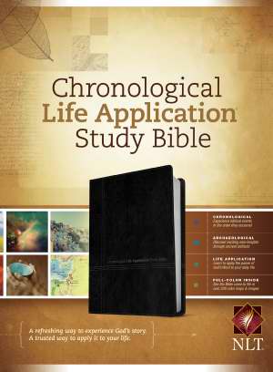 Image of NLT2 Chronological Life Application Study Bible-Black/Onyx TuTone