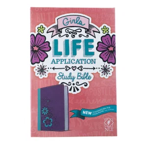 NLT2 Girls Life Application Study Bible -Green/Purple TuTone