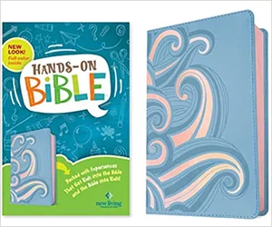 NLT Hands-On Bible, Third Edition :Leatherlike, Periwinkle Pink Waves