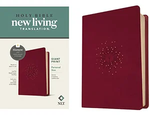 NLT Personal Size Giant Print Bible, Filament Enabled Edition (Red Letter, Leath