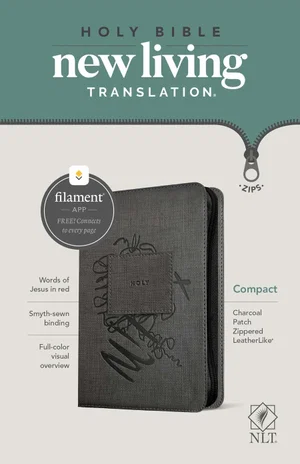 NLT Compact Zipper Bible, Filament Enabled Edition