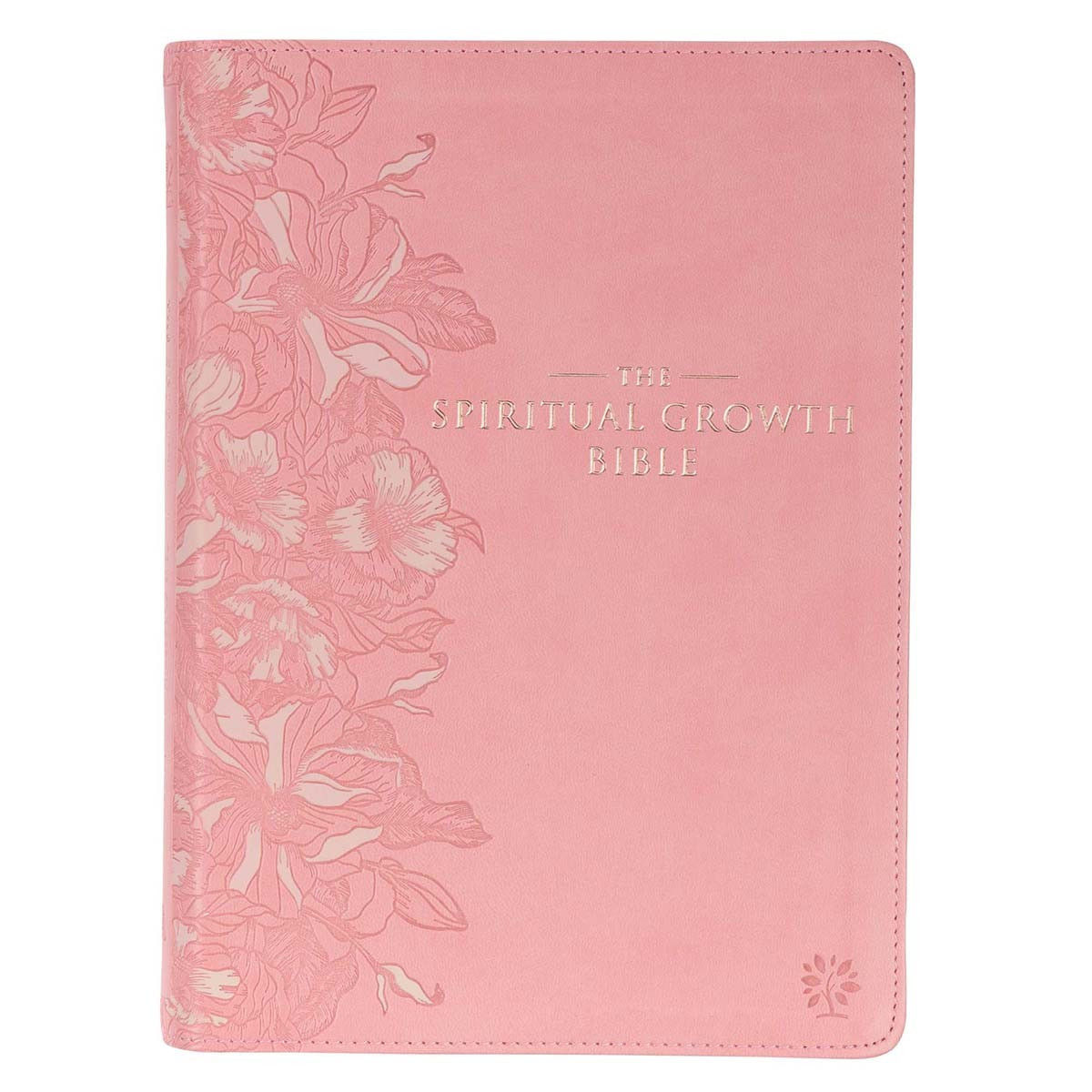 Image of NLT Pink Faux Leather Spiritual Growth Bible