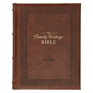 NLT Brown Faux Leather Family Heritage Bible
