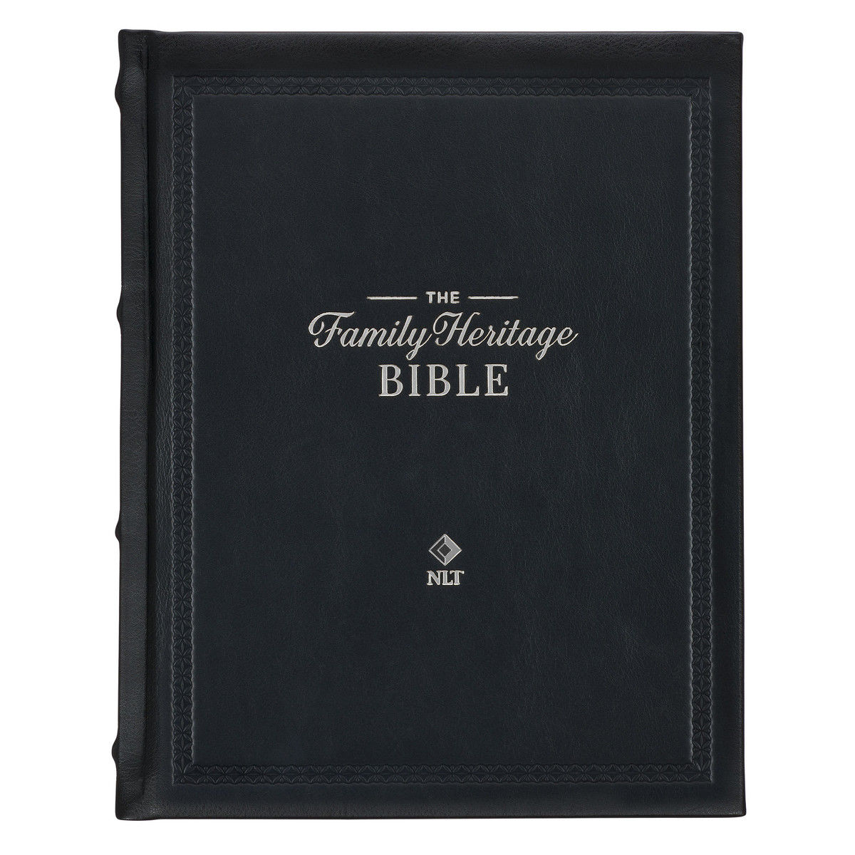 Image of NLT Black Full Grain Leather Family Heritage Bible
