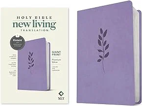 NLT Giant Print Premium Value Bible, Filament-Enabled Edition Leatherlike, Lave