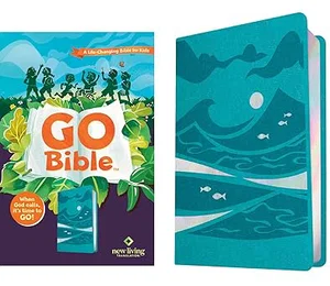 NLT Go Bible Leatherlike (Teal Ocean)
