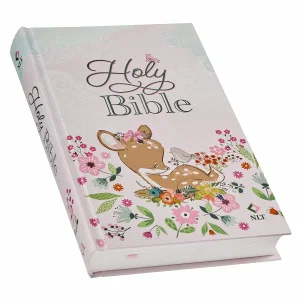 NLT Keepsake Holy Bible for Baby Girls, Pink
