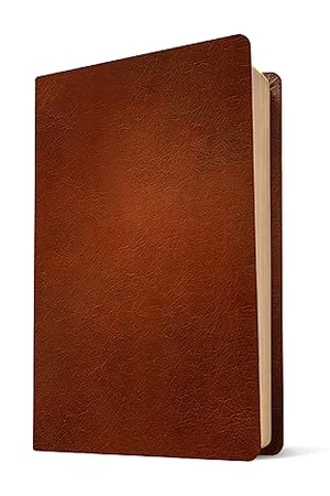 NLT Thinline Reference Bible, Genuine Leather Brown