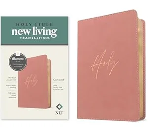 NLT Compact Bible, Filament Enabled (Leatherlike, Holy, Dusty Pink)
