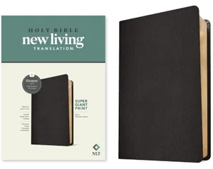 NLT Super Giant Print, Filament Enabled, Black Genuine Leather