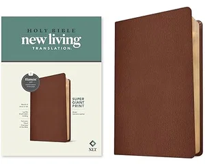NLT Super Giant Print, Filament Enabled, Brown Genuine Leather
