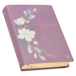 Image of NLT, The Spiritual Growth Bible Faux Leather, Purple