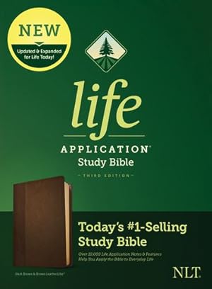 Image of NLT Life Application Study Bible: Third Edition-Dark Brown/Brown LeatherLike