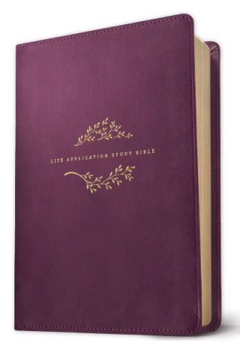 Image of NLT Life Application Study Bible, Third Edition LeatherLike, Purple