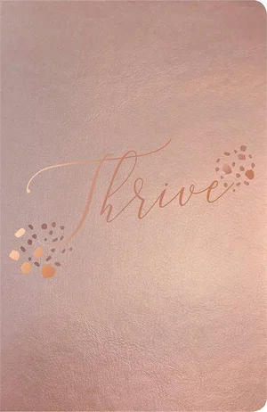 NLT Thrive Devotional Bible for Women Leatherlike, Rose Metallic