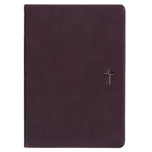 Devotional Bible NLT for Men Faux leather, Dk. Brown