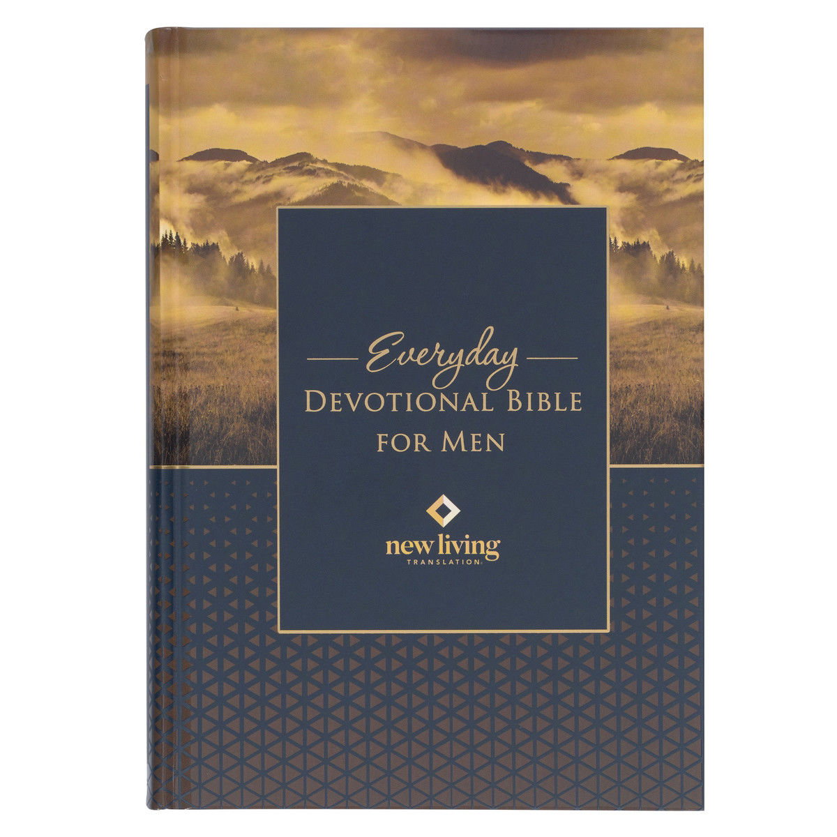 Image of Devotional Bible NLT for Men Hardcover, Clouds
