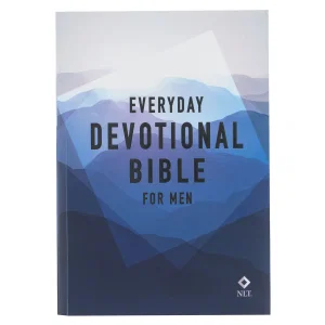 Devotional Bible NLT for Men Softcover, Blue