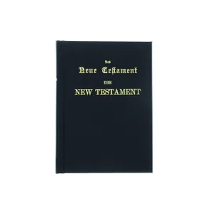English/German New Testament 4 3/4 x 6 1/4 x 1 5/8 -Hardcover