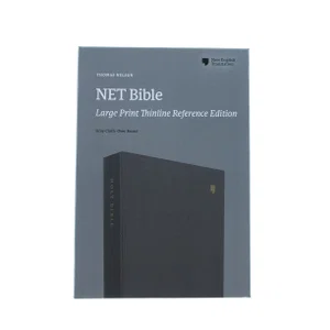 NET Bible, Thinline Reference, Large Print, Cloth over Board, Grey