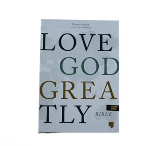 NET Love God Greatly Bible, Brown Indexed