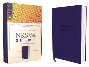 NRSVUE Gift Bible, Leathersoft, Blue, Comfort Print