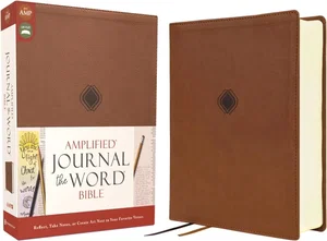 Amplified Journal the Word Bible, Leathersoft, Brown