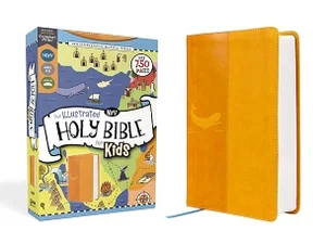 Nirv, the Illustrated Holy Bible for Kids, Leathersoft, Yellow, Full Colour, Comf