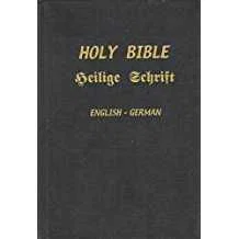Bible German/English Gothic Leather/Thumb Index