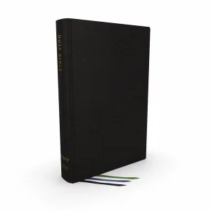 Net Bible, Thinline Large Print, Genuine Leather, Black