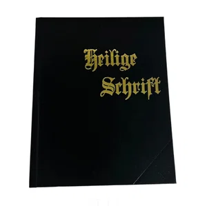 German Large Gothic Print Bible with Pictures