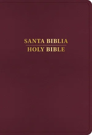 RVR 1960/KJV Biblia Bilingüe Burgundy Imitation Leather