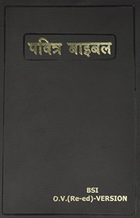 Hindi (Old Version) Bible Vinyl Cover Black
