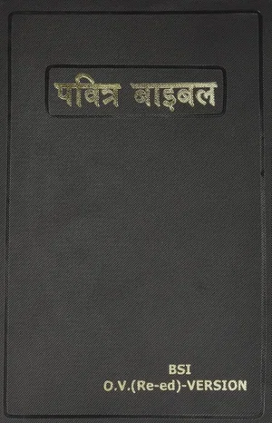 Hindi (Old Version) Bible Vinyl Cover Black