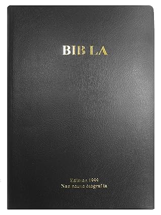 Haitian Creole Bible Vinyl Cover Black