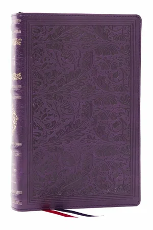 RSV Personal Size Bible with Cross References, Purple Leathersoft