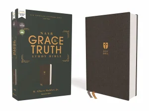 NASB Grace and Truth Study Bible Grey Cloth Over Board, 1995 Text